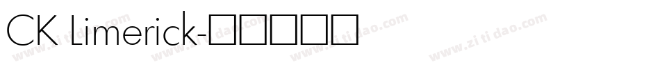 CK Limerick字体转换